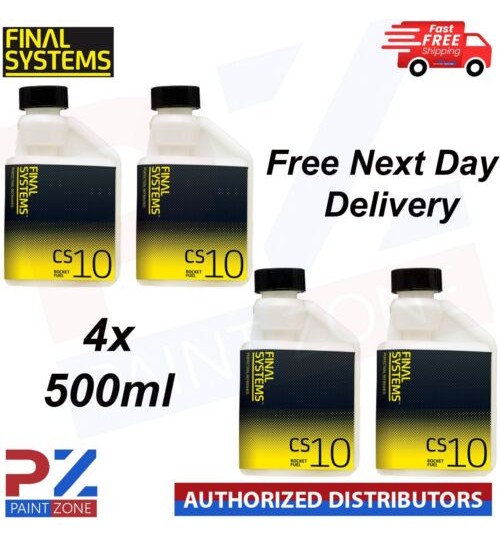 4x Final Systems ROCKET FUEL 2k Super Accelerator for low bake&Air Drying 500ml
